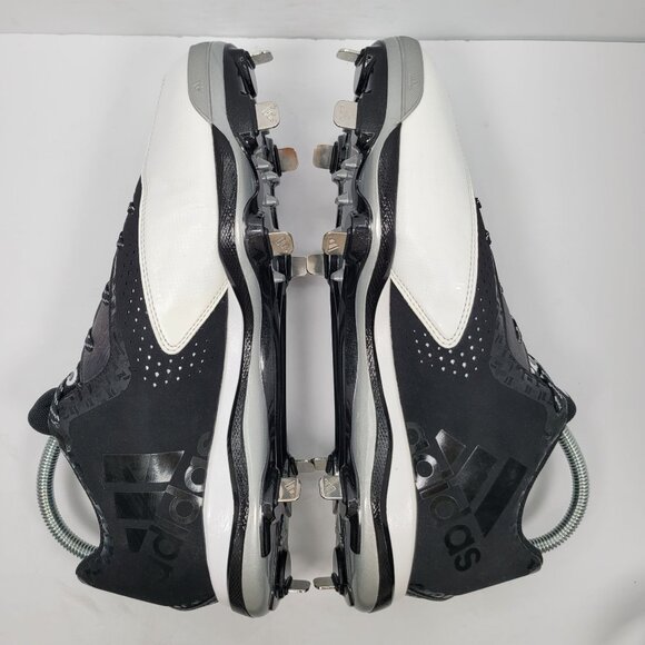 Adidas PowerAlley 4 Men's Black White Baseball Cleats Q16481 US Size 13 NWB - Picture 8 of 10